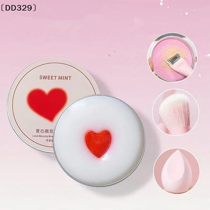 Deep Clean Heart Brush Soap Set