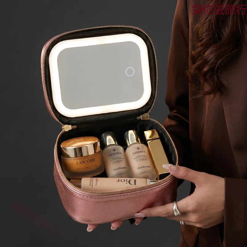 Portable LED Travel Vanity Case