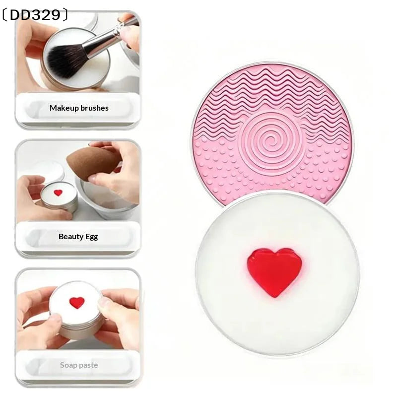Deep Clean Heart Brush Soap Set