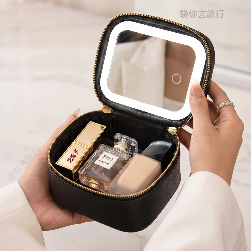Portable LED Travel Vanity Case